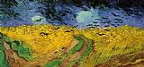 Vincent van Gogh Crows over a Wheatfield painting